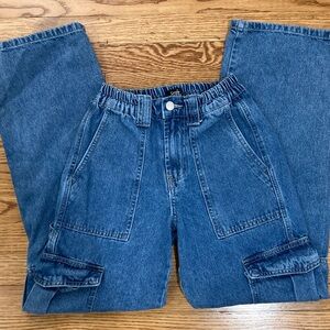 Simple Society High Rise Cargo Jeans